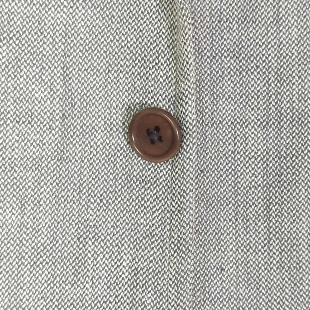 Brooks Brothers Sport Coat Blazer Mens 43R Light Gray Silk Linen Wool Italy Made